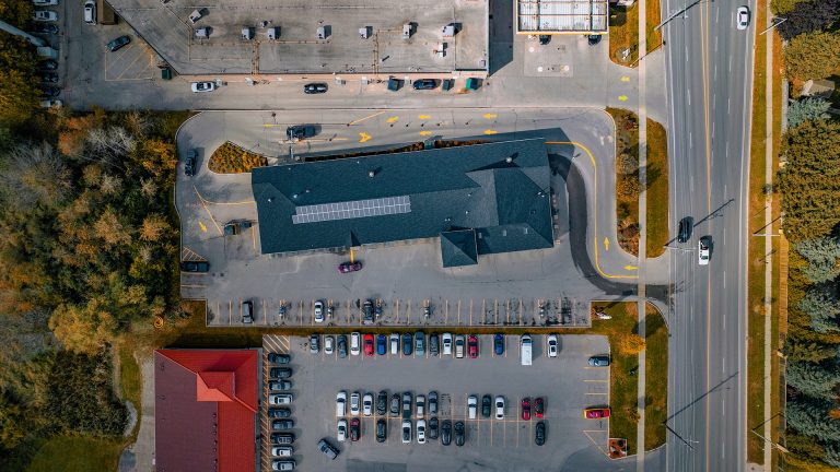 Aerial view of Valet Car Wash South Guelph