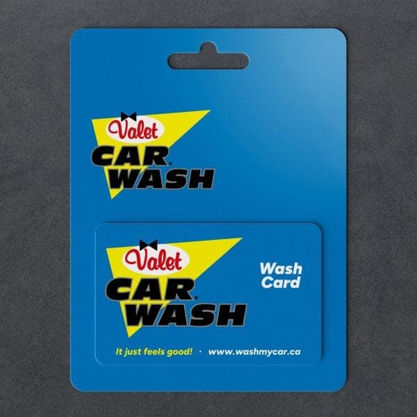 Wash Card giftcard mockup