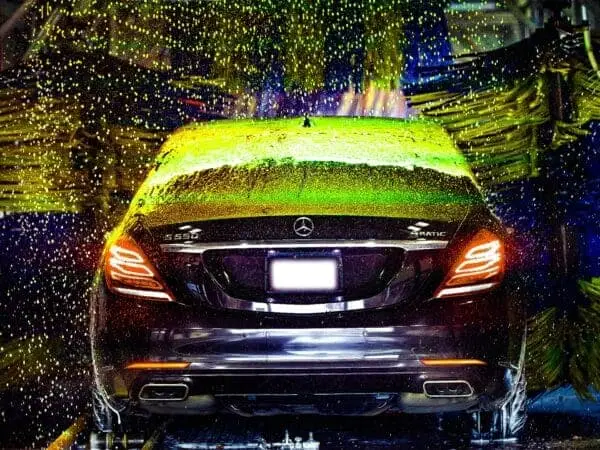 Picture of a state of the art car wash